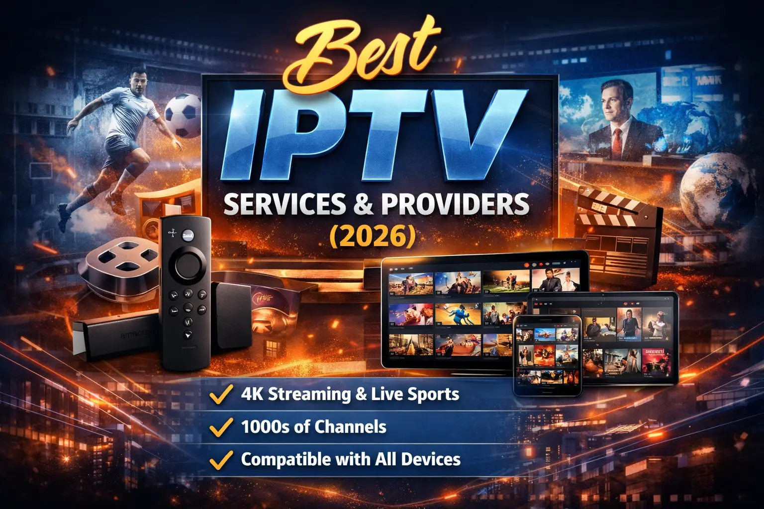 Best IPTV services and providers 2026 premium IPTV subscription 4K streaming devices