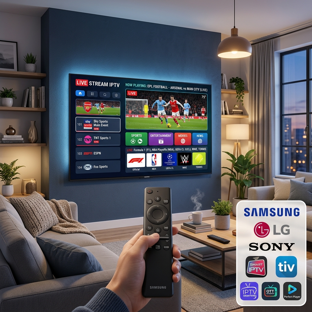 IPTV Smart TV streaming on Samsung and LG TVs in 2026