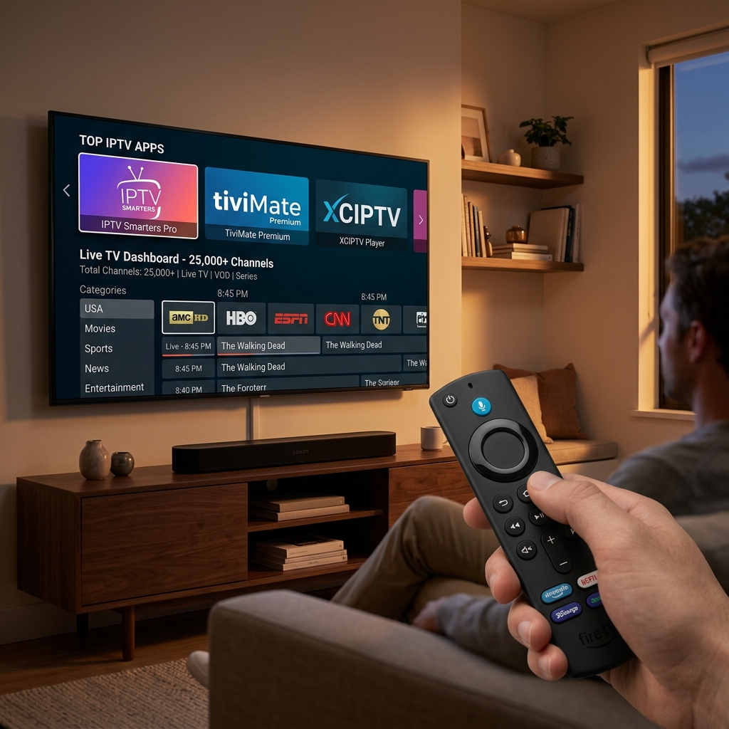 best iptv apps for firestick 25000 channels