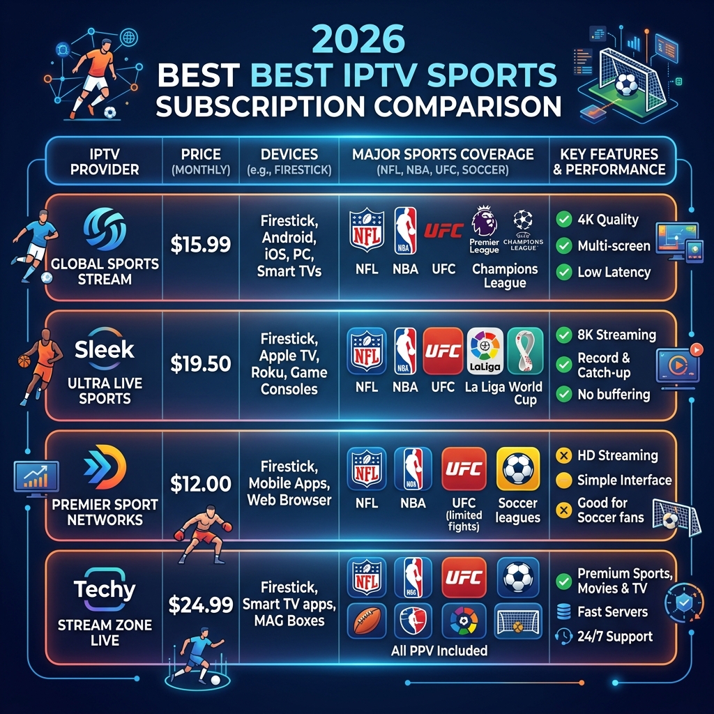 Best IPTV Sports Packages Firestick