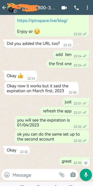 Happy user experience IPTV subscription