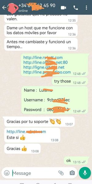 Happy customer IPTV subscription